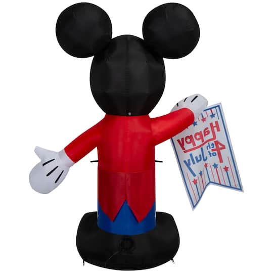 5ft. Airblown® Inflatable Disney® Patriotic Mickey Mouse Independence Day Light Décor